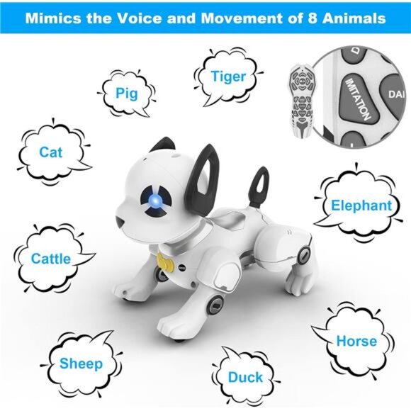 Remote Control Robot Dog Toy, RC Dog Programmable Smart Interactive Robotic - Picture 5 of 7